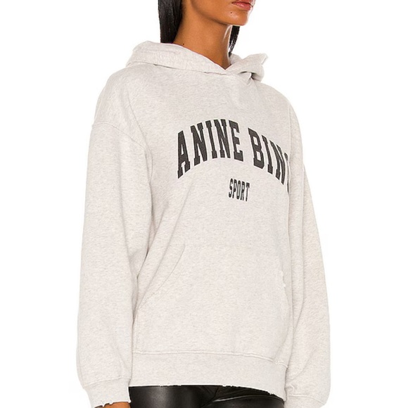Anine Bing Sweaters - Sport Harvey Sweatshirt in Heather Grey
ANINE BING